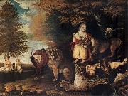 Edward Hicks Peaceable Kingdom oil